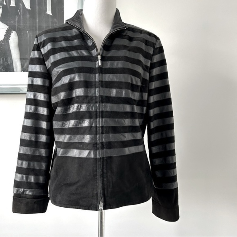 Roberto Cavalli Suede and Leather Jacket